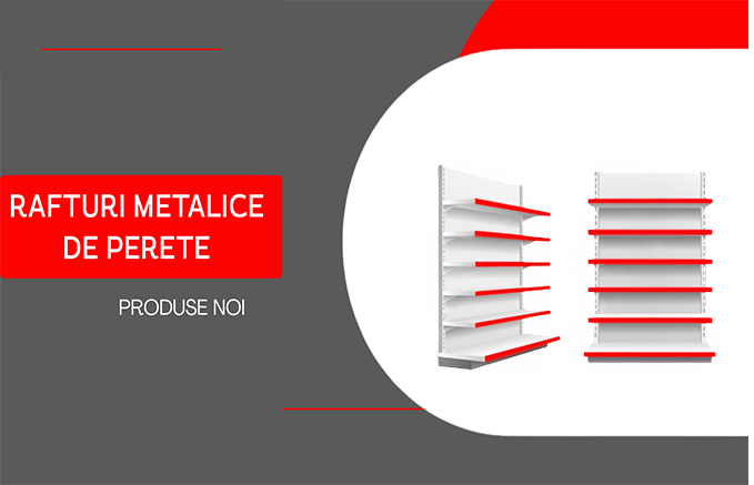 Rafturi metalice de perete Rafturi metalice de perete